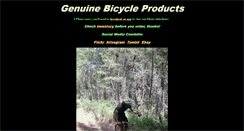 Desktop Screenshot of genuinebicycleproducts.com