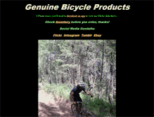 Tablet Screenshot of genuinebicycleproducts.com